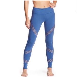 Alo Mesh Blue Leggings